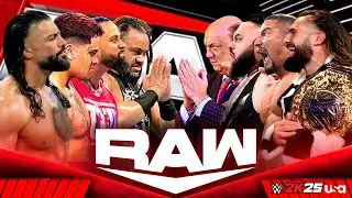 Team Roman Reigns vs Team Seth Rollins | WWE Raw 10/Aug/2025