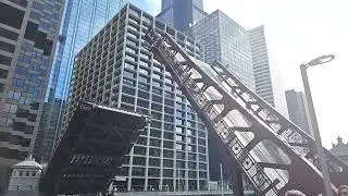 Chicago Drawbridge Bascule Bridge Lift for Sailboats South Branch of Chicago River near Sears Tower
