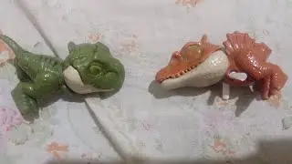 Jurassic park 3 t-rex vs spino scene BUT in toys! 