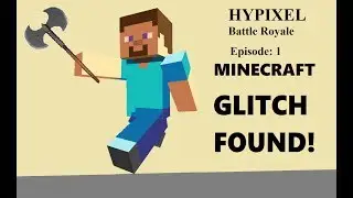 Minecraft Hypixel Server Battle Royale: Episode 1, GLITCH FOUND!! Cool teleport glitch