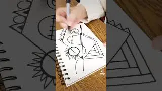Freestyle ✍️ 🖊️#stressrelief #drawing #makeart #graphicdesign #teacherstress #calm #creative