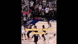 Jamal Murray seems to throw heat pack at referee