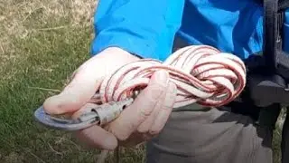 Rock climbing 8: how to store a long sling ready for use