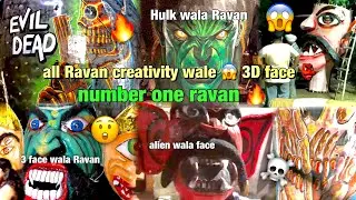 all Ravan creativity wale 🔥😱 3D face Ravan 👺 /Aman Mehra 