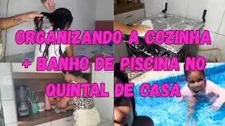 ROTINA ORGANIZAÇÃO NA COZINHA + BANHO DE PISCINA