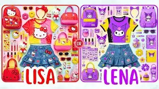 Lisa or Lena Hello Kitty vs Korumi 💗🎁💜 #random #cute #fypジ #lena #lisa #lisaandlena #lisaorlena