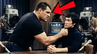 Um lutador de 159kg agarrou a gola da camisa de Bruce Lee ao vivo — a produção cortou a transmissão.