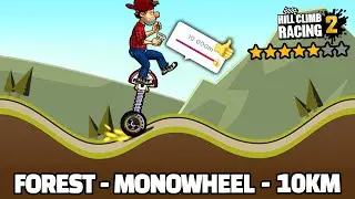 Hill Climb Racing 2 - 10000m with MONOWHEEL in FOREST