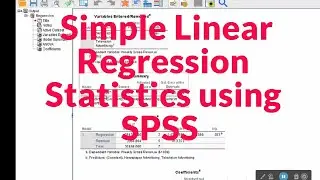 Simple Linear Regression in SPSS: Step-by-Step Guide