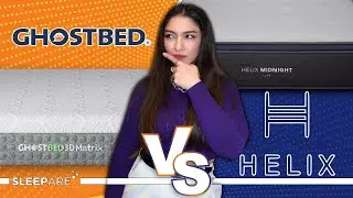 GhostBed 3D Matrix VS Helix Midnight Luxe Mattress Review & Comparison 2024
