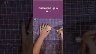 Quick tip - Easy Cleanup  #interactivecard #diy #crafting #cardcreations #diycrafts #cardscreations