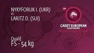 Qual. FS - 54 kg: I. NYKYFORUK (UKR) df. D. LARITZ (SUI), 8-4