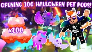 OPENING 100 HALLOWEEN PET PODS IN OVERLOOK BAY 2 *Insane Luck*