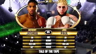 Anthony Joshua vs Jake Paul FULL FIGHT | Fight Night Forever AI Simulation Gameplay (CPU vs CPU)