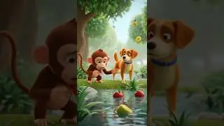 🙊🐕monkey and dog#shots#pyara dog#monkey smart