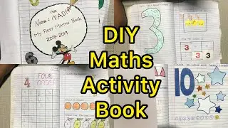 My First Maths Book/DIY Maths Activity Book/Maths Worksheet Ideas/Math Notebook for Learn Numbers