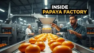 Inside a Modern Papaya Factory 🥭 | From Farm to Dessert | Full Processing Tour
