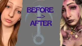 Ursula Glam Transformation | SFX + Beauty Blend #sfxmakeup #cosplaymakeup 