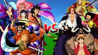 Kouzuki Oden  Nine Red Scabbards Vs All Pirate Crew in One Piece