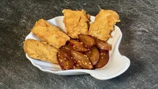 Gebackene Zwetschgen mit frittierem Tofu   (Rezept nach 5-Elemente-Ernährung)