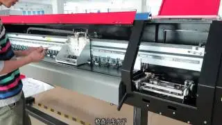 TAIMES T218 1.8m DX5 Inkjet printer head installation and function test-2