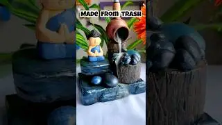 पुराने डिब्बे जोड़ कर बना दिया Fountain | #diy #craft #bestoutofwaste #art