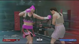 Career mode match in Undisputed