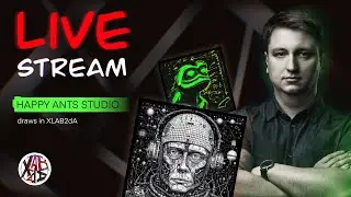 Anton Happy Ants Studio - digital painting, AI, stream from Discord XLab2dA