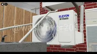 Roblox: 2025 ELEVON M-Basis ELVN-CM12MB Mini Split Air Conditioner Startup