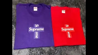 SUPREME CROSS BOX LOGO TEE REVIEW !!