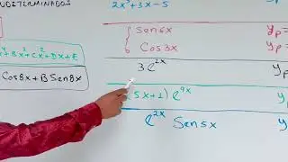 EJEMPLOS DE COMO PROPONER SOLUCIÓN PARTICULAR EN SOLUCIÓN DE ECUACIONES DIFERENCIALES NO HOMOGÉNEAS