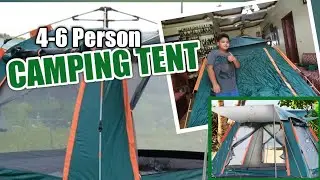 Camping Dome Tent Unboxing (4-6 Person) from Shopee