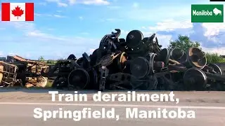 Train derailment , Springfield,  Manitoba