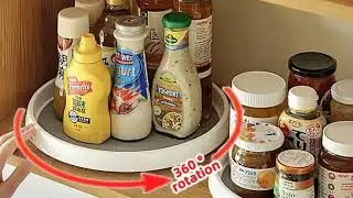Rotatable Kitchen Storage Rack: Keep Everything in Its Place! 🍴