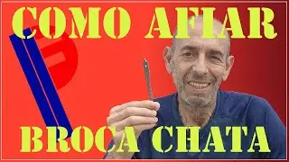 Como afiar broca chata
