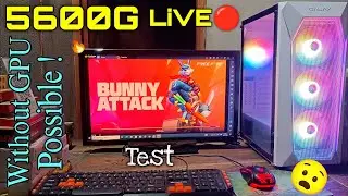 Ryzen 5 5600G Without GPU Live Streaming !🌲 Free Fire Gaming test🔥16GB Ram 👾