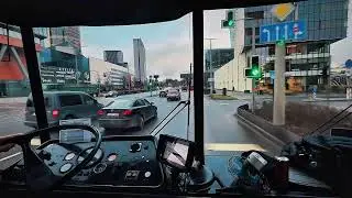 Bus Driver POV | Driving a City Bus in Vilnius (Lithuania) Europe 
