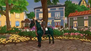 SSO - Checking out the new dragon horse + riding area!