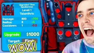 UPGRADED TITAN SPEAKERMAN UPDATE LEAKS!! (Toilet Tower Defense) REACTION