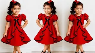 নতুন বছরের সেরা বেবি ড্রেস কাটিং এবং সেলাই। Frock Cutting And Stitching 😍 বেবি ফ্রক কাটিং ও সেলাই 
