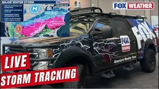 LIVE Cameras Tracking America's Winter Storm Thru The South In The FOX Weather Beast Chasing Truck
