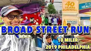 BROAD STREET RUN 2019 10 MILER in Philadelphia | Expo, Bib Pick Up and Rainy Race Day (Part 1)