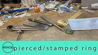 Pierced and stamped ring shank