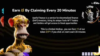 Apeify Finance || Claim 1$ every mins #Apeifyfinance #freeairdrop #crypto