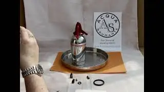1950s Red bakelite headed Sparklets USA soda syphon Pt 2 - now visibly fully working making soda