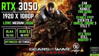 Gears of War Reloaded on RTX 3050 Laptop FPS Benchmark - DLSS  3.5 Tested!