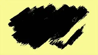 -Brush Black Screen- Chroma Key- Yellow background- Montage - Drawing Brush Effect- Drawing- Effect