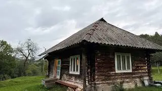 100-Year-Old Cabin Restoration | We Built the Floor in the Storage Room | Life in the Carpathians