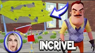 ESCAPEI do MERCADO DO VIZINHO MALVADO e ACHEI um QUARTO MUITO ESTRANHO - Hello Neighbor Ato 3