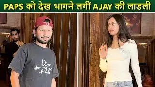 Nysa Devgan Hides Face from Paparazzi! Spotted with BFF Orry at Mumbai Party